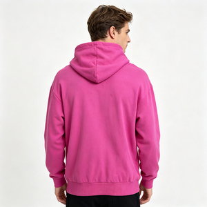 <span class=keywords><strong>Felpa</strong></span> con Zip e Stampa di Lettere <span class=keywords><strong>Rosa</strong></span> per Uomo, <span class=keywords><strong>Felpa</strong></span> Streetwear in Cotone Pesante, Servizio Personalizzato OEM ODM - Product Image 3