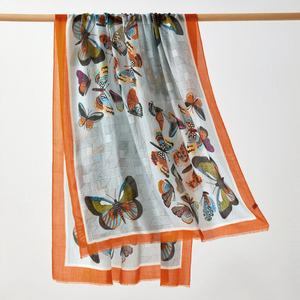 Custom Logo <strong>Designer</strong> Winter Fine Spun Cashmere Scarves <strong>Shawls</strong> Women Warm Solid Color Leaf Pattern Long Tassel Woven Scarf - Product Image 4