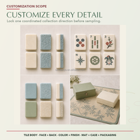 Set Mahjong Amerika 166 Ubin Motif Robin Egg Speckle Grosir, Koleksi Lengkap untuk Klub dengan Rak dan Penggeser untuk Permainan Kelompok
