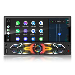 Reproductor MP5 para Auto SEMAITU de <span class=keywords><strong>1.5</strong></span> Din y 6.8 Pulgadas, <span class=keywords><strong>Radio</strong></span> FM de 12V con Pantalla Táctil, Compatible con Carplay y Android Auto, Carga Rápida - Product Image 1