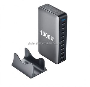 1000W Multi Port 10-port USB GaN Fast Charging Desktop Charger <b>Adapter</b> 140W Laptop and Tablet Fast Charger - Product Image 1
