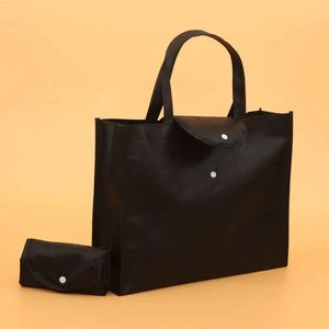 Non Woven <b>Bag</b> Wholesale Promotional Cheap Manufacturer Recycled Custom <b>Foldable</b> Shopping Recycle PP with Plastic Snap Customized - Product Image 4