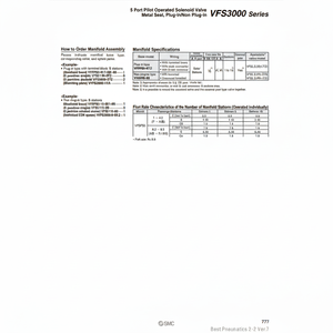 Colector de neumáticos SMC Pneumatics, piezas neumáticas de VV5FS3-10-041-02 - Product Image 1