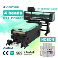 Dooyion mesin cetak Printer Dtf 24 inci harga pabrik 60cm 4 kepala I3200 pencetak Dtf Dtf 60cm pencetak 4 kepala T604