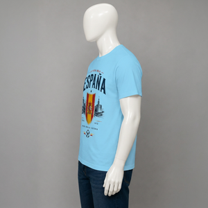 Camiseta de Fútbol de la Selección Nacional de España para Hombre, Manga Corta, Tejido de Algodón, Diseño Casual Estampado, Cuello Redondo, Corte Holgado, Estilo Vintage - Product Image 5