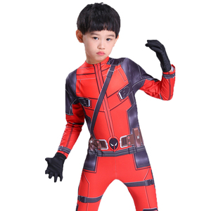 लड़कों के सुपरहीरो वेशभूषा zentai बॉडीसूट हेलोलीन कोस्प्ले पोशाक क्लासिक मृत पूल हथियार सेट डेड पूल - Product Image 6