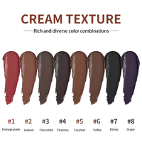 Palette de maquillage 8 couleurs pour le visage : illuminateur, bronzer, contour. Créez votre propre palette de poudre et crème illuminatrice sous marque privée.