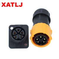 XATLJ M25 6 broches en laiton Contact IP67 connecteur de batterie étanche prise de chargeur de vélo EV pour batterie au Lithium E-Bike