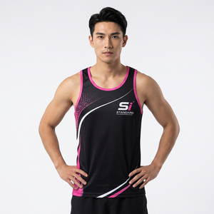 Débardeur de course unisexe personnalisé à séchage rapide, débardeur de marathon respirant en maille, uniforme de sport, débardeur d'entraînement pour hommes - Product Image 3