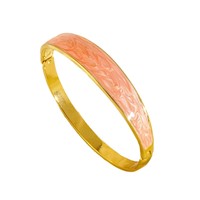 Bracelet en acier inoxydable émaillé goutte d'huile, style minimaliste et de niche, idéal pour les vacances, bracelet géométrique en titane plaqué or 18 carats, le plus vendu