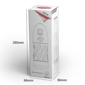 투명 흡입형 자위컵 LCD 디스플레이 전자동 음성 작동 남성용 자위기구 영문 버전 - Product Image 5