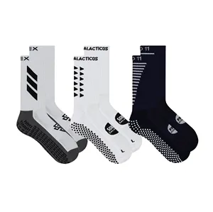 Calze da calcio personalizzate all'ingrosso e calze antiscivolo da calcio per gli uomini e calzini footless da calcio con logo