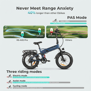 Bicicleta Eléctrica <span class=keywords><strong>Plegable</strong></span> <span class=keywords><strong>SAMEBIKE</strong></span> RS-A02 Pro Compatible con OEM/ODM con Marco de Aleación de Aluminio, Llantas Anchas de 20"*4.0" y Motor de 250W - Product Image 3