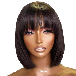 Vendita calda parrucche <span class=keywords><strong>donna</strong></span> Bob acconciatura con soffice e morbido stile brasiliano e vietnamita in magazzino - Product Image 5