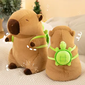 Factory Wholesale 20cm 35cm Capybara Stuffed Toys Custom Plush Toys Backpack for Kids Toys