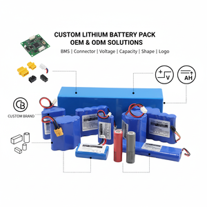 맞춤형 리튬 배터리 팩 OEM ODM |   18650 배터리 21700 배터리 리튬이온 <span class=keywords><strong>LiFePO4</strong></span> 솔루션 맞춤형 BMS 및 커넥터 핀 포함 - Product Image 2