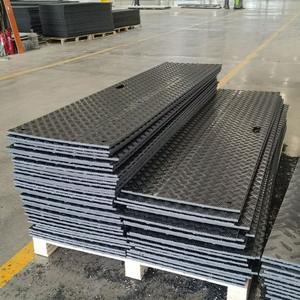 4x8ft <span class=keywords><strong>HDPE</strong></span>建設ロードトラックマット滑らかな一時的な地面保護ボードカットサイズの光アプリケーションゴムシート - Product Image 1