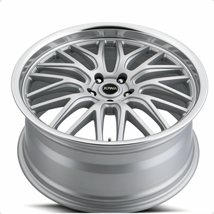 Nuovo Cerchio in Alluminio Forgiato JUWA 19x8.5 Pollici, Personalizzato, Finitura Argento a Specchio con Bordi Lavorati, 5 Fori, Modello Mesh per Auto/SUV <span class=keywords><strong>MAS</strong></span> 985-5112-35 SML - Product Image 3