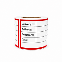 Rouleaux d'étiquettes autocollantes en papier couché, finition brillante, pour impression de logos – Approvisionnement direct usine