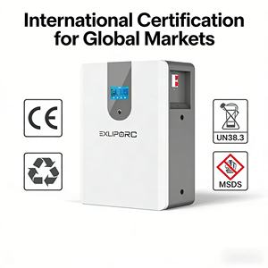 Batterie murale LiFePO4 48V 200Ah 10,24 kWh, batterie au lithium solaire pour les intégrateurs de systèmes de stockage d'énergie domestique - Product Image 4