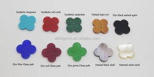 <span class=keywords><strong>Pietra</strong></span> Naturale di <span class=keywords><strong>Malachite</strong></span> <span class=keywords><strong>Verde</strong></span> a Quattro Foglie di Alta Qualità 13x13mm per Creazione di Gioielli - Product Image 4