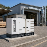 Générateurs diesel silencieux Perkins 125 KVA, générateur insonorisé 100 KW, station d'alimentation diesel refroidie par eau, triphasé AC, certifié CE