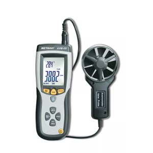 เครื่องวัดความเร็วลมแบบเทอร์โมเมตริก Metravi AVM-08 พร้อมเครื่องวัดอุณหภูมิอินฟราเรดในตัว CFM/CMM ความละเอียด 0.01 ม./วินาที ช่วงอุณหภูมิ 10-60 องศา - Product Image 1