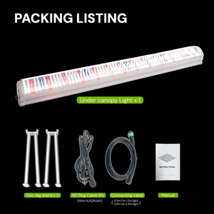Lámpara LED de Cultivo de 4 Pies y 120W para Invernadero Interior, Horticultura, Espectro Rojo Profundo, Cuerpo de Aluminio, Clasificación IP65 para Floración - Product Image 3