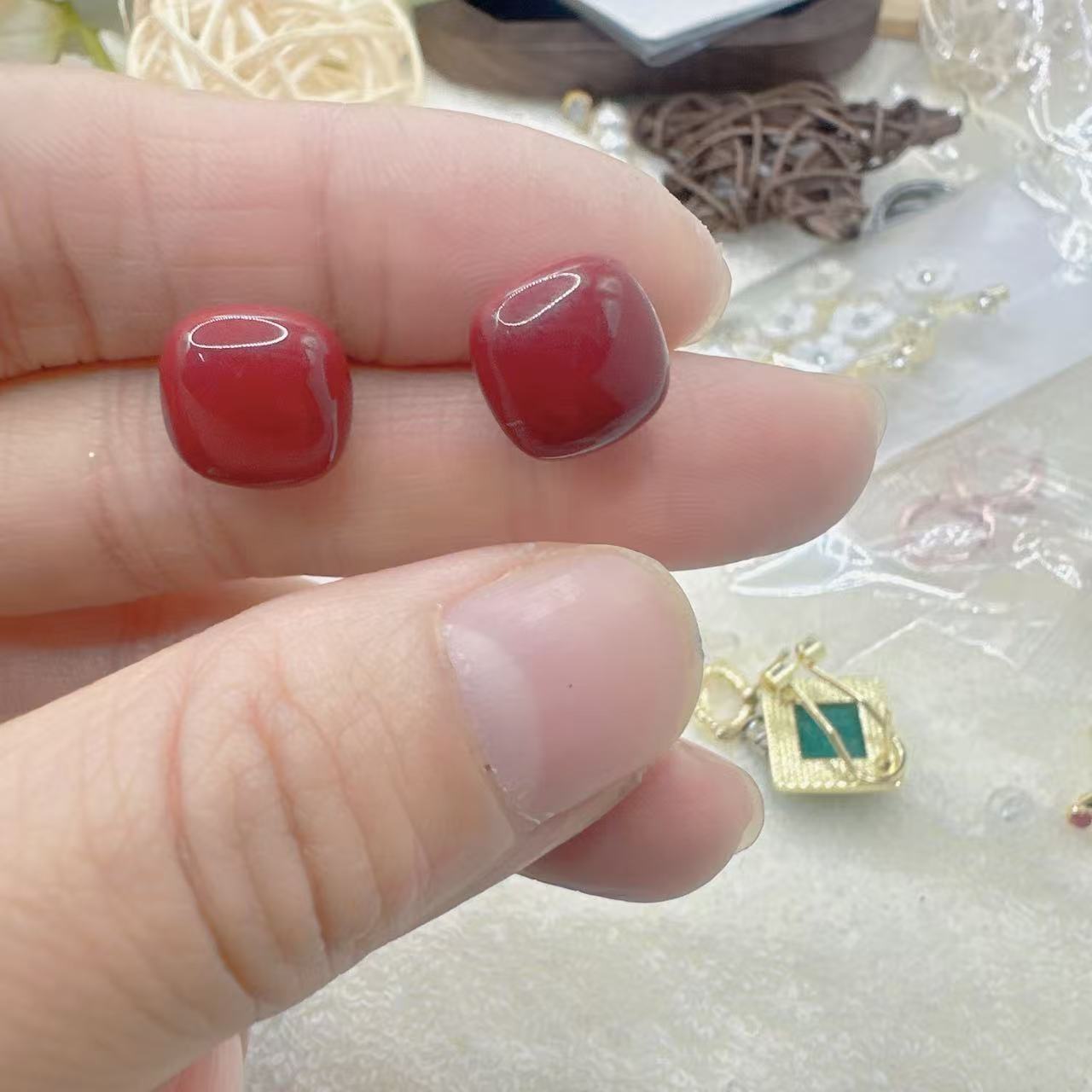 Sugar cubes [red] 1 pair