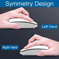OEM Electroplated Dual Mode Type-C USB Receiver Ergonomique Souris Sans Fil Rechargeable Silencieux PC Souris DPI 2.4G Pour MacBook Ordinateur Portable