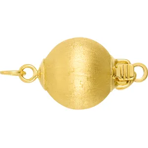 14k黄金精品珠宝扣珠宝配件发现大珍珠项链扣磨砂灯笼接头专用扣