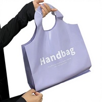 Sac fourre-tout à soufflets latéraux en PE/LDPE imprimé sur mesure, couleur personnalisée, imperméable, robuste, avec poignée gilet, idéal pour le supermarché et les cadeaux – Vente chaude