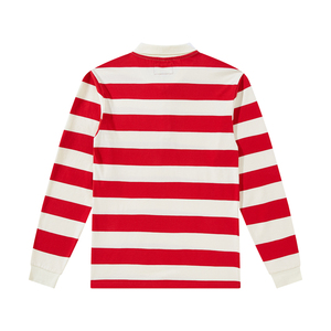 T-shirt vintage pour <span class=keywords><strong>homme</strong></span>, manches longues, polos unisexes, logo personnalisé, polo rayé - Product Image 3