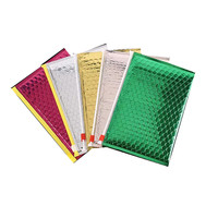 Nouveaux sacs d'expédition en polyéthylène transparents à fermeture éclair, sacs d'expédition thermiques isolés holographiques en polyéthylène à bulles, sacs d'expédition pour maquillage