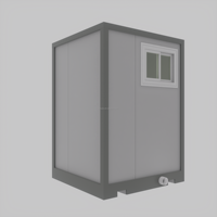 Toilettes portables modernes en conteneur, design modulaire pour l'installation dans les écoles, ateliers, appartements, hôpitaux et salles de bain