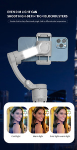 Stabilisateur de cardan intelligent AI M01 anti-tremblement à rotation 360° pour téléphone, avec suivi du visage et application en direct – Nouveauté ! - Product Image 2