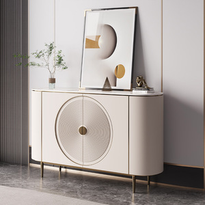 Design Art light luxury double door bedroom simple paint advanced modern sideboard cabinet locker decorative cabinet