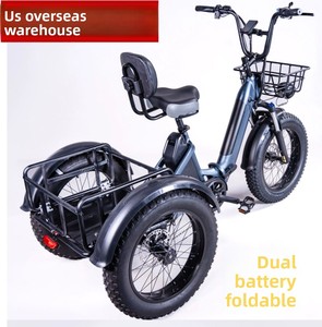 Livraison directe, scooter électrique pliable rétro à trois roues, antidérapant, <span class=keywords><strong>remorque</strong></span> <span class=keywords><strong>pour</strong></span> motoneige, scooter de mobilité, batterie au lithium, autonomie de 65 km - Product Image 3