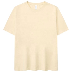 T-shirt décontracté à manches courtes imprimé DTG personnalisé, vierge et ample, 240 g/m², collection été 2026, vente en gros - Product Image 2