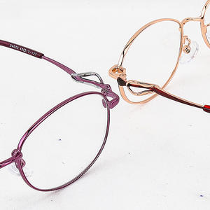 Montures de lunettes rondes pleines montures pour femmes Jiangsu 34023 – Anti-UV, anti-buée, élégantes, en alliage, pour visages ovales adultes - Product Image 3