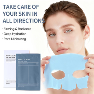 Masque facial anti-rides Bio-Collagène Real Deep Mask 4 feuilles à la céramide - Product Image 1