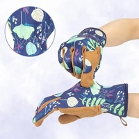 Gants de sécurité en cuir pour le jardinage SNELL – Vente en gros, respirants, imprimé floral, flexibles, résistants à l'usure pour le jardinage extérieur et la plantation