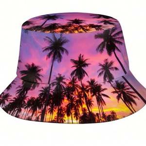 Fashion Reversible Bucket Hat for Spring and Fall, Double Sided Sun Hat with <b>Small</b> Brim, Custom Logo Outdoor Promotional Gift - Product Image 4