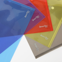 PP A4 pochette en plastique dossier imprimante colorée bouton pression école portefeuille Document enveloppe classeur titulaire Documents