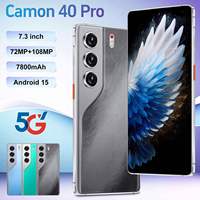 Smartphone 5G Camon 40 Pro Techno 1 To en gros avec processeur Deca-Core, écran HD 7,3 pouces, téléphone Android 108 MP, batterie 7800 mAh 90 Hz