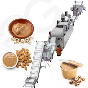 Rasa campuran Almond Butter membuat garis produksi penyedia otomatis mesin pengolahan mentega kenari harga
