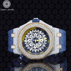 Montre de luxe de qualité supérieure avec diamants, idéale pour les occasions décontractées, les affaires et la mode quotidienne, disponible au prix de gros - Product Image 1