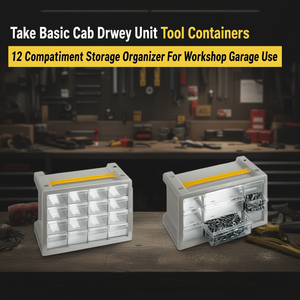 Take Basic Cab <b>Drawer</b> Unit Tool Containers 12 Compartment Storage Organizer For <b>Workshop</b> Garage Use - Product Image 3