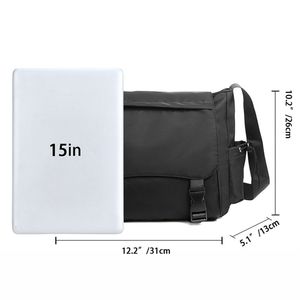 DICHOS Sac messager à épaule unique de grande capacité pour hommes Chaînes à bandoulière simples <span class=keywords><strong>Instagram</strong></span> Vêtements de travail japonais à la mode - Product Image 4