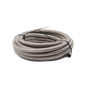 Kit de línea de combustible de PTFE/CPE trenzado de nailon y acero inoxidable reutilizable con conectores giratorios 4AN 6AN 8AN 10AN de 10FT <span class=keywords><strong>20FT</strong></span> 30FT para bombas de combustible - Product Image 4